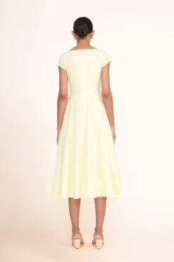 SHORT SLEEVE WELLS DRESS | SUNRAY -Staud short sleeve wells dress sunray 00536 web