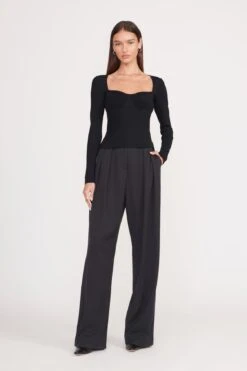 SILHOUETTE TOP | BLACK 10 SILHOUETTE TOP | BLACK -Staud silhouette top black 3 22931b7a ad14 414f 8c58 989bc6ad0844