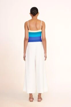 LAUREL SANDAL | TAN 16 LAUREL SANDAL | TAN -Staud soleil top pacific stripe cropped caleb ivory 00269 web 1