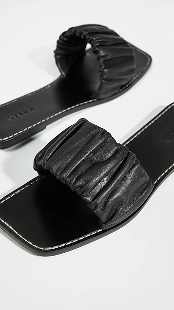 STAUD Nina Ruched Slides 5 STAUD Nina Ruched Slides - Image 3