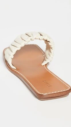 STAUD Nina Ruched Sandals -Staud staud3082218124 q3 2 0. UX357 QL90