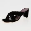 STAUD Frankie Criss Cross Velvet Heels
