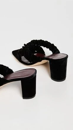 STAUD Frankie Criss Cross Velvet Heels -Staud staud312911cd2d 1664833126154 2 0. UX357 QL90