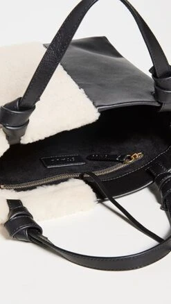 STAUD Ida Mini Shearling Tote -Staud staud3135010976 1665675592124 2 0. UX357 QL90