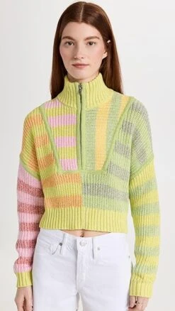 STAUD Cropped Hampton Sweater -Staud staud314851f6d4 1676313315016 2 0. UX357 QL90