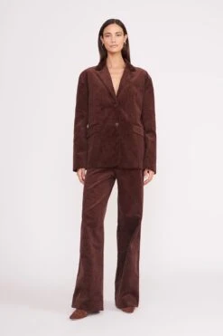 TREK OVERSIZED BLAZER | MAHOGANY -Staud trek blazer mahogany 4 aa518851 c554 4241 82c3 a951e7981114