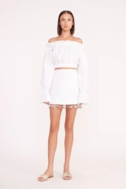 TRISTAN TOP | WHITE -Staud tristan top white 01750 web