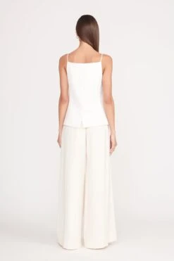 CALEB PANT | ECRU -Staud una top ecru 5 efc974bd b48e 4bed a433 8cfabd1436c4