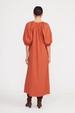 VINCENT DRESS | SPICE -Staud vincent dress spice 4 790793ba 64d3 40c9 b702 14f5f8f8125f