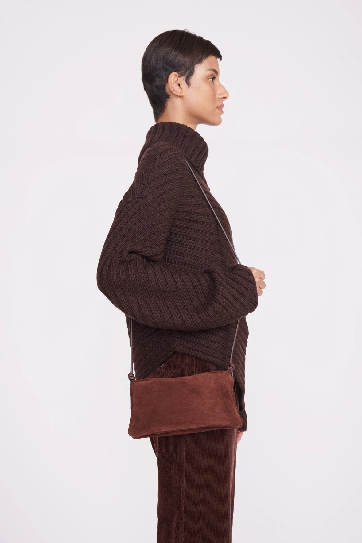 VIVI CROSSBODY BAG | MAHOGANY SUEDE 4 VIVI CROSSBODY BAG | MAHOGANY SUEDE - Image 2