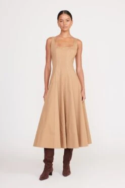 WELLS DRESS | CAMEL