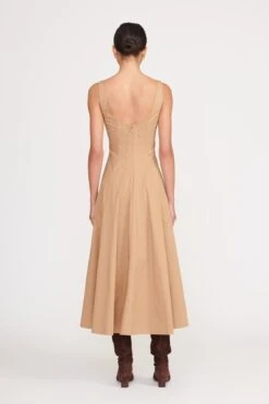 WELLS DRESS | CAMEL -Staud wells dress camel 4 web 40967554 18b6 4e98 b95a fd16768c0c61