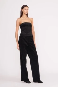 WOODGRAIN TOP | BLACK -Staud woodgrain top black 4 dd4811a4 2afe 488d af26 b8819b20b38d